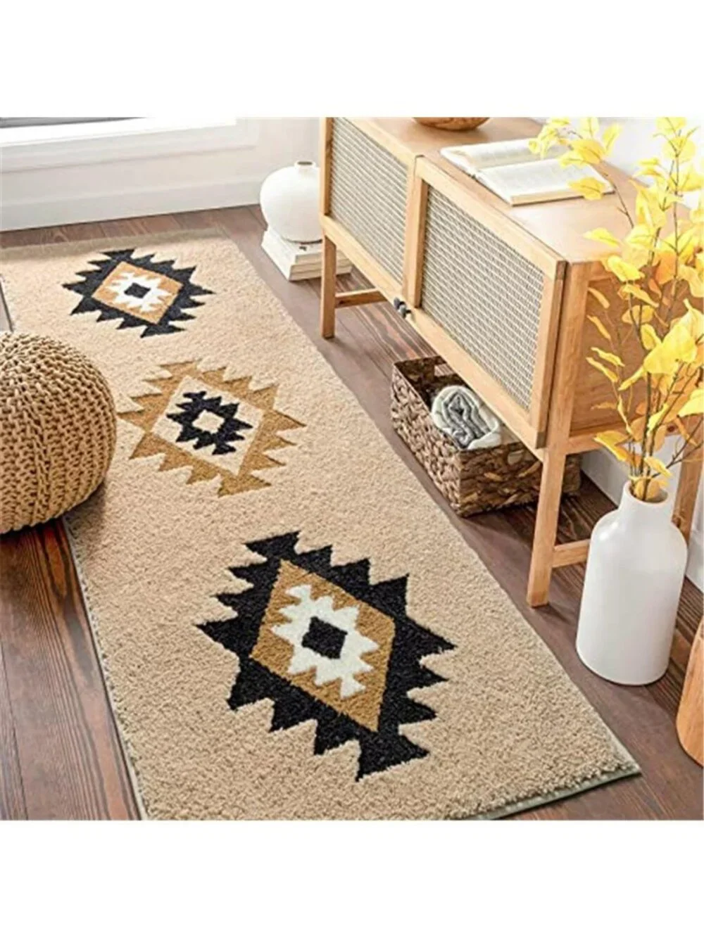 Boho Bathroom Runner Rugs 24